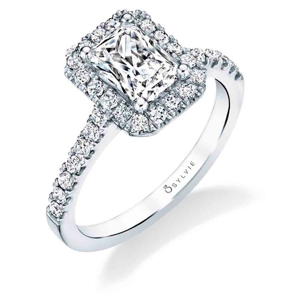 Classic Engagement Ring with Halo - Emma Cellini Design Jewelers Orange, CT
