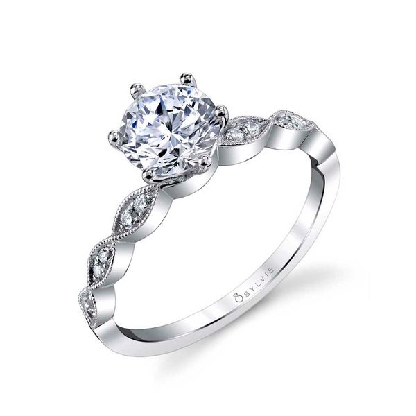 Round Classic Engagement Ring - Chanelle Cellini Design Jewelers Orange, CT