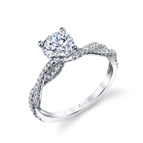 Spiral Engagement Ring - Leana Stuart Benjamin & Co. Jewelry Designs San Diego, CA