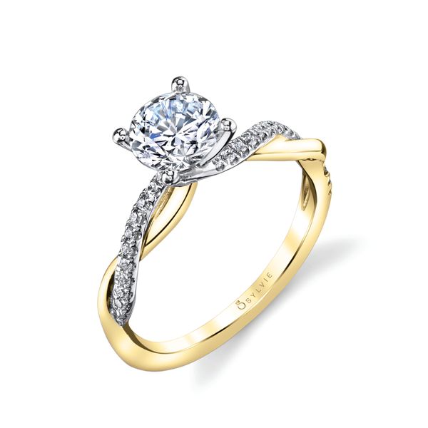 Spiral Engagement Ring - Yasmine JMR Jewelers Cooper City, FL