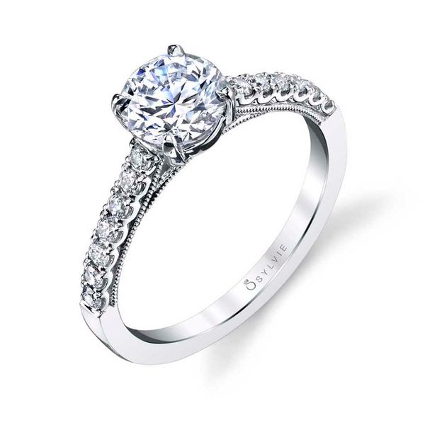 Classic Engagement Ring - Clara Stuart Benjamin & Co. Jewelry Designs San Diego, CA