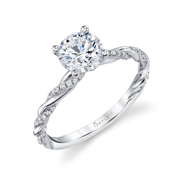Unique Spiral Engagement Ring - Jolie  Cellini Design Jewelers Orange, CT