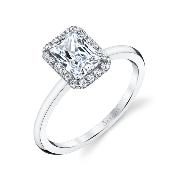 Classic Halo Engagement Ring - Elsie JMR Jewelers Cooper City, FL