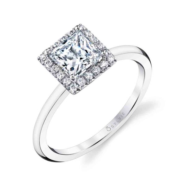Classic Halo Engagement Ring - Elsie Cellini Design Jewelers Orange, CT
