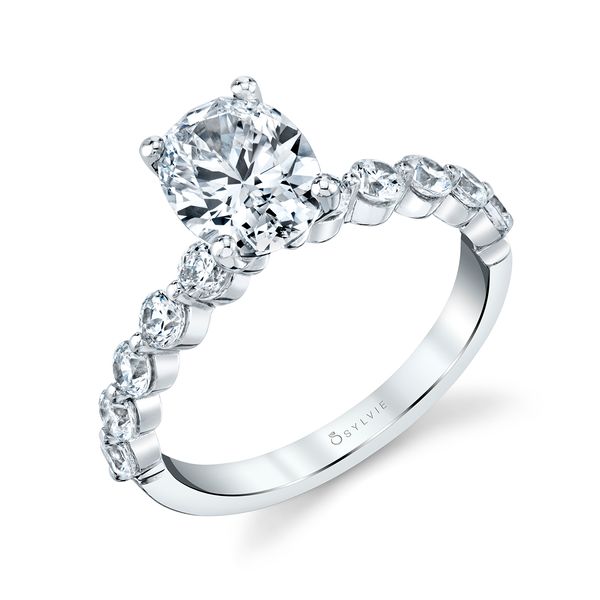 Single Prong Engagement Ring - Karol Stuart Benjamin & Co. Jewelry Designs San Diego, CA