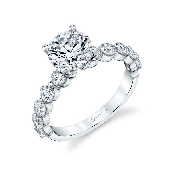 Single Prong Engagement Ring - Karol Stuart Benjamin & Co. Jewelry Designs San Diego, CA