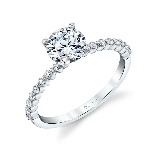 Round Classic Engagement Ring - Estelle Stuart Benjamin & Co. Jewelry Designs San Diego, CA