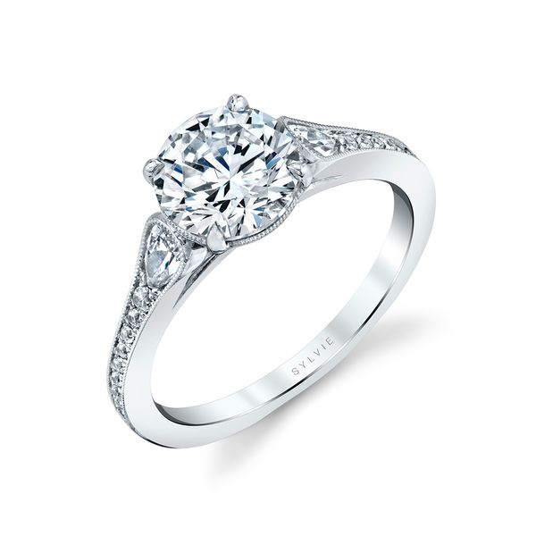 Unique Engagement Ring - Esmeralda Stuart Benjamin & Co. Jewelry Designs San Diego, CA