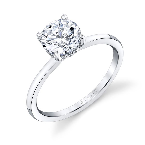 Hidden Halo Engagement Ring - Melany Stuart Benjamin & Co. Jewelry Designs San Diego, CA