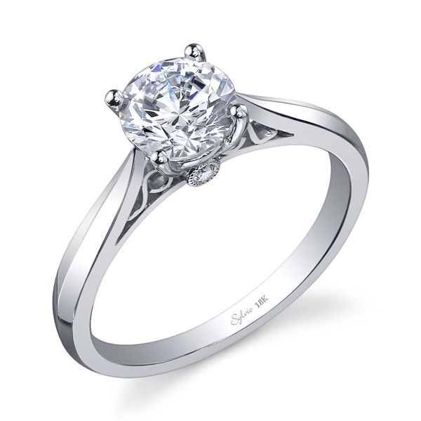 Round High Polish Solitaire Engagement Ring - Carina Stuart Benjamin & Co. Jewelry Designs San Diego, CA