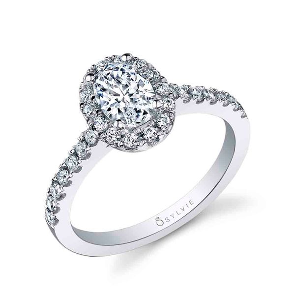 Classic Halo Engagement Ring - Chantelle Stuart Benjamin & Co. Jewelry Designs San Diego, CA