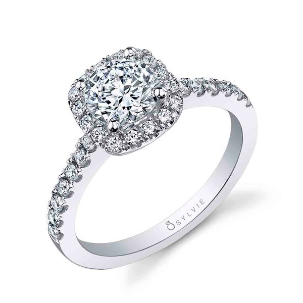 Classic Halo Engagement Ring - Chantelle Stuart Benjamin & Co. Jewelry Designs San Diego, CA
