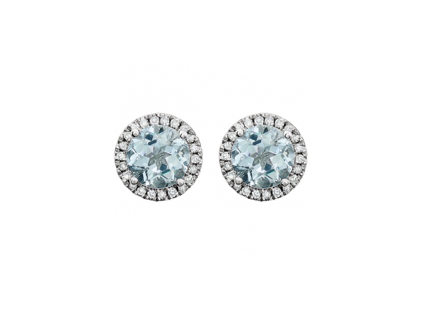 Genuine Aquamarine Earrings 651302 70003 P From Holly Earrings Genuine Aquamarine Image 2