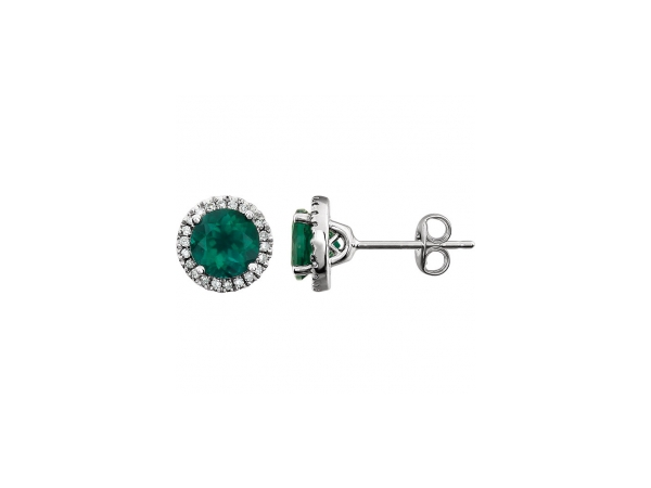 Lab Created Emerald Earrings 651302 70005 P From Diamonds Earrings Lab Created Emerald