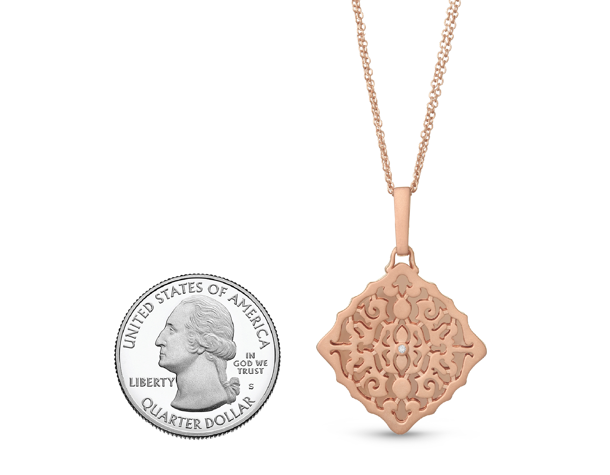 With You Lockets Mimi Rose Gold-Plated 